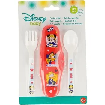 dětská jídelní sada PŘÍBOR S POUZDREM MICKEY stor 44014