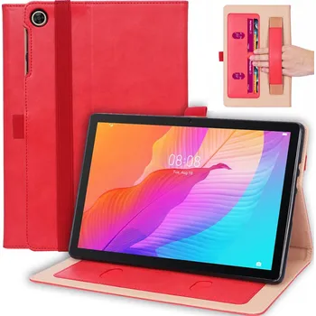 Pouzdro na tablet Luxusní Pouzdro Huawei Matepad T10 S Kapsami Barva: Červená
