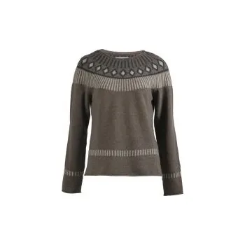 Dámský svetr SKHOOP Cilla coffee L; Hnědá svetr + DÁREK DLE VÝBĚRU!