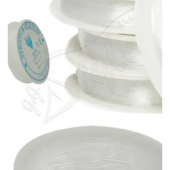 Materiál na výrobu šperku Kulatá pruženka Čirá - 0,4-1mm - 0,4mm