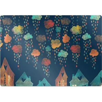 Podložka pod nábytek Podložka pod kancelářskou židli barevné domy