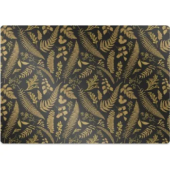 Podložka pod nábytek Ochranná podložka pod židli zlaté kapradí