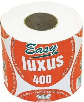 Toaletní papír Easy Luxus toaletní papír bílý 400 útržků 2vrstvý 1 ks
