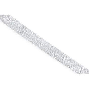 Textilní guma Galonová ozdobrná pruženka Barva: Stříbrna - 161