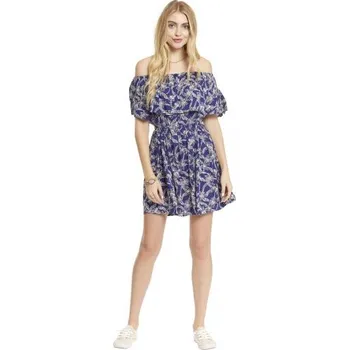 Dámské šaty ŠATY LAGACI PAISLEY FLORAL PRINT RUFFLE - modrá - XL + při osobním odběru 797 Kč