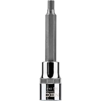Neo Tools 08-781 Zástrčná hlavice šestihranná, dlouhá, 1/2", H6