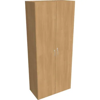 Kancelářský vozík HOBIS kancelářská šatní skříň - DZR 5 80 01, rozvorový zámek, dub + doprava zdarma