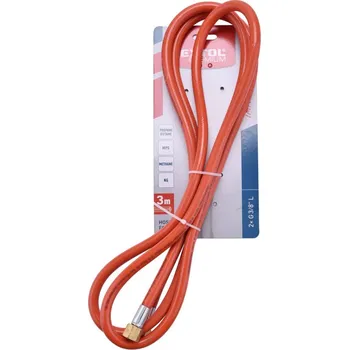 Plynová hadice hadice plynová 3m, závit G3/8'L x G3/8'L, vnitř. O 6,3mm