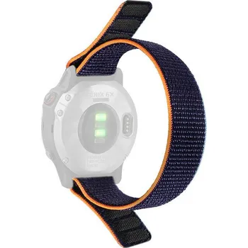 Řemínek na hodinky Nylonový řemínek Ricardo 20mm (pro Garmin Fenix 8/7S/6S (43mm), aj.), modrý V2, provlékací