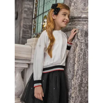 Dámská halenka Abel and Lula Dívčí triko s dlouhým rukávem 5808 smetanová Rozměr: 122