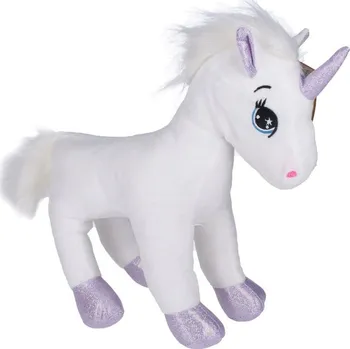 plyšák plyšový bílý Jednorožec 32 cm Barvy: růžová