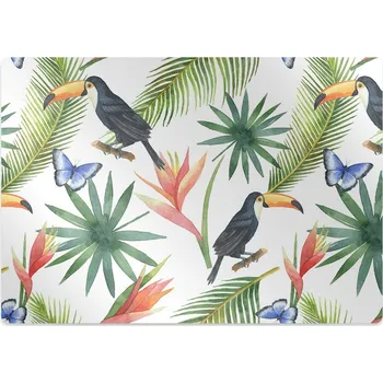 Podložka pod nábytek Ochranná podložka pod židli Tukani na větvi