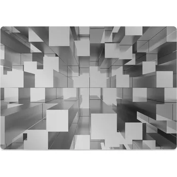 Podložka pod nábytek Podložka pod kancelářskou židli šedá dlažba