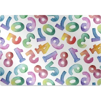 Podložka pod nábytek Ochranná podložka pod židli barevné písmena