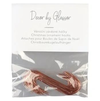 Vánoční dekorace Vánoční závěsné háčky na vánoční ozdoby měděné