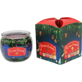 Svíčka Arome Vonná svíčka ve skle Mulled Wine, 90 g, červená