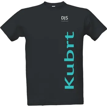 Tričko s potiskem Pánské triko DJS KUBRT BLUE pánské