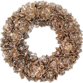 Vánoční dekorace Věnec šišky pr.33cm šapmáň (545852)