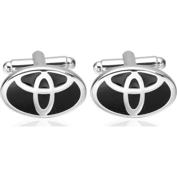 Manžetový knoflíček Manžetové knoflíčky s motivem Toyota Černá