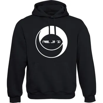 Pánská mikina DNBMARKET.CZ Pánská mikina s kapucí |D&B + NEURO| CircleEye Velikost: 4XL, Barva: Černá - Design 2