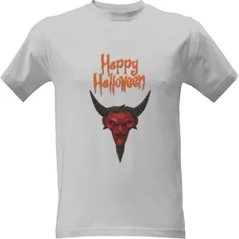 Pánská móda Tričko s potiskem Happy Halloween - ďábel pánské