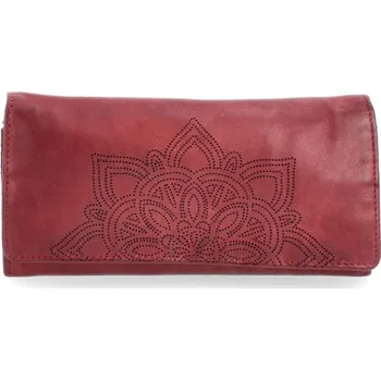 Peněženka Dámská kožená peněženka Noelia Bolger F5121 - červená s mandalou