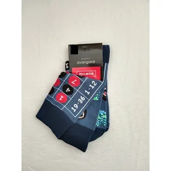 Pánské ponožky Pánské ponožky vysoké Milena Kasíno Velikost: 38-41