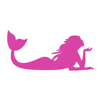 Polep vozidla SAMOLEPKA Mořská panna 004 pravá (16 - růžová) NA AUTO, NÁLEPKA, FÓLIE, POLEP, TUNING, VLASTNÍ TEXT, TISK, AUTOSAMOLEPKY.cz, POLEPY, OBRÁZEK, LOGO, SAMOLEPKY