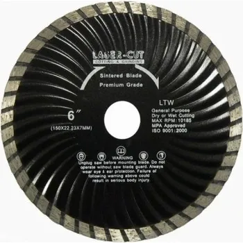 Řezný kotouč Kedas L00130 Diamantový turbo vlnitý řezný kotouč L TW 230 x 22,2 x 3,1 mm