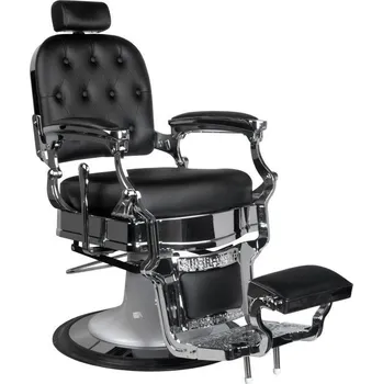 Kadeřnické křeslo Barber křeslo ERNESTO - černé