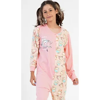 Dětská móda Vienetta Dětský overal Sovičky lososová, 13-14
