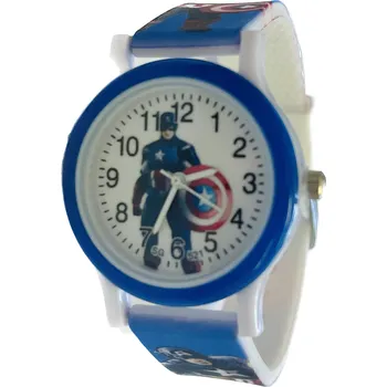 Hodinky Načančaná.cz Dětské modré hodinky Kapitán Amerika