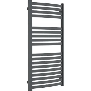 Radiátor Invena, koupelnový žebříkový radiátor 540x1000 mm 446W, grafitová, UG-02-100-A