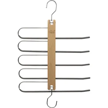 Věšák 5five Simply Smart Dřevěný věšák na kalhoty, 5 párů