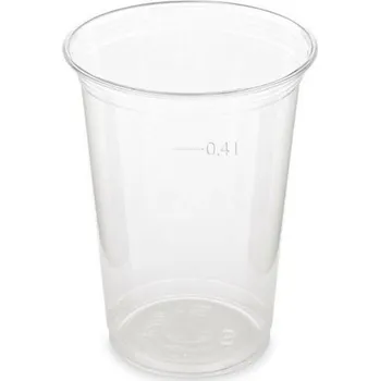 Jednorázové nádobí Kelímek plastový 0,4 l, čirý, 50 ks