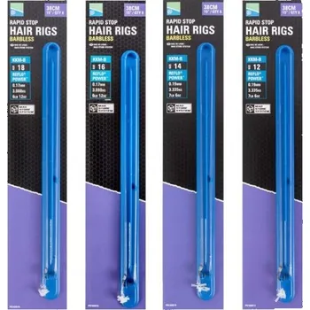 8ks - Hotový Návazec Preston KKM-B Mag Store Hair Rigs - Rapid Stop 38cm Velikost 18