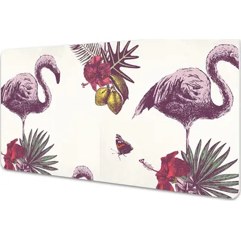 Stolní podložka Pracovní podložka na stůl Plameňáci & hibiscus