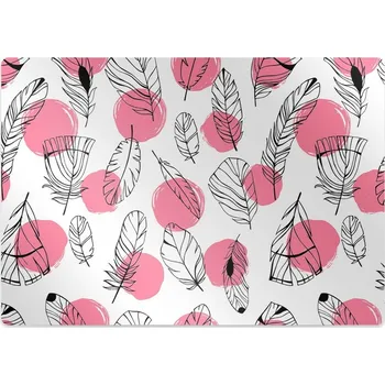 Podložka pod nábytek Ochranná podložka pod židli Peří a tečky