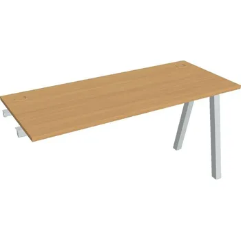 Kancelářský vozík HOBIS přídavný stůl rovný - UE A 1400 R, hloubka 60 cm, buk + doprava zdarma