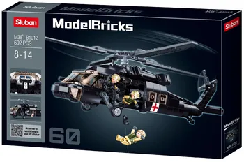 Stavebnice Sluban Sluban Model Bricks M38-B1012 Black Hawk