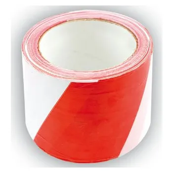 Výstražná páska Páska výstražná červenobílá 75 mm x 100 m