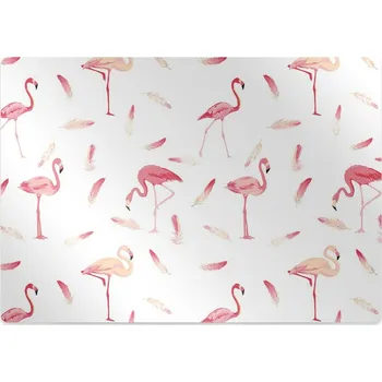 Podložka pod nábytek Podložka pod kolečkovou židli Hejno plameňáků