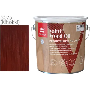 Olej na dřevo Tikkurila Valtti Wood Oil - PUUÖLJY - 2,7L - 5075 - Kihokki + dárek k objednávce nad 1000Kč