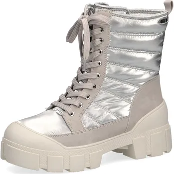 Dámská zimní obuv DÁMSKÉ KOTNÍKOVÉ BOTY CAPRICE 9-26220-29 943 STŘÍBRNÁ Barva: STŘÍBRNÁ, Velikost: 39