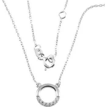 Náhrdelník ŠPERKY-NM, Dámský náhrdelník s kulatou ozdobou 989 Délka náhrdelníku: 45 cm