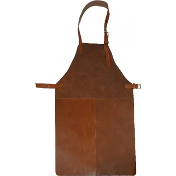 Kuchyňská zástěra Kreibich Kožená zástěra BBQ Barva: hnědá