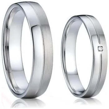 Prsten ŠPERKY-NM, Snubní prsteny ocelové Kristián a Mařenka Rytina: Bez rytiny