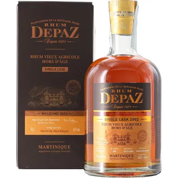 Likér Depaz Single Cask 2003 45 % 0,7 l