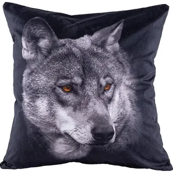 Dekorativní polštářek Povlak na polštářek 3D VLK 40 x 40 cm