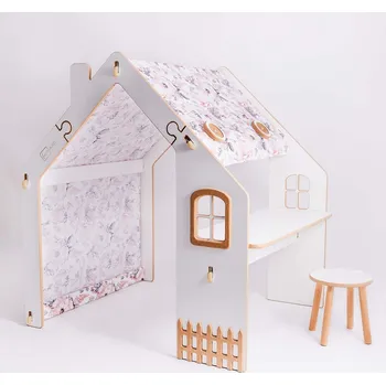 Dětský domeček Vingo Dětský domeček se stolečkem a židličkou - růžové květy